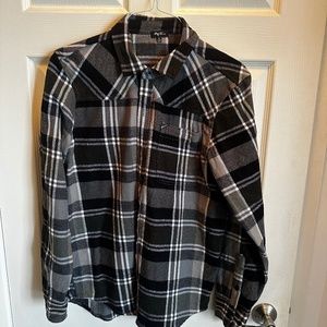 Lrg heavy weight flannel long sleeve button up - M